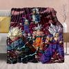 Dragon Ball Anime Flannel Blanket - Soft Warm Perfect for Sofa, Bedding Camping Travel Office Home Decor