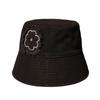 ELKE BLOEM FLOWER PATCH COTTON Black BUCKET HAT