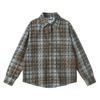 Trendy Retro Plaid Long Sleeve Distressed Shirt - Loose Fit Casual Outerwear for Couples