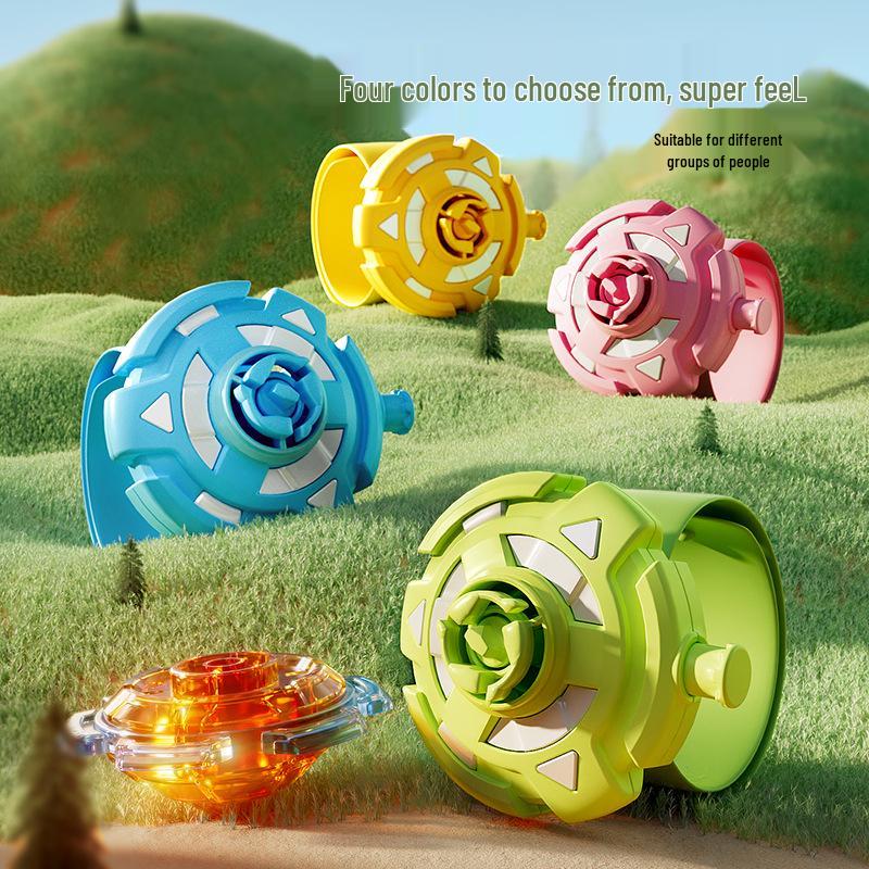 Luminous Glow-in-the-Dark Toys: Gyroscope, Bamboo Dragonfly, Bracelet Flying Saucers for Kids