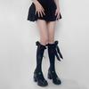 Sweet Girl Pure Desire Style Lace High Socks Bowknot Ribbon Long Knee Socks Stockings