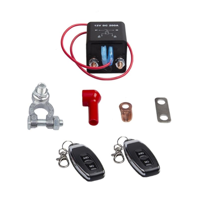 Upgrade Battery Disconnect Switch with Remote Control Battery Isolator Switch with Remote for Automotive Marine & Trucks