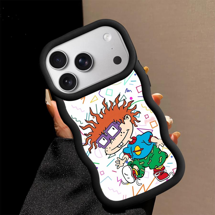 

Cartoon Funny R-Rugrats Case for iPhone 8 17 Air 12 16 Pro Max XR 15 Plus 13 11 14 Soft Phone Cover iPhone X