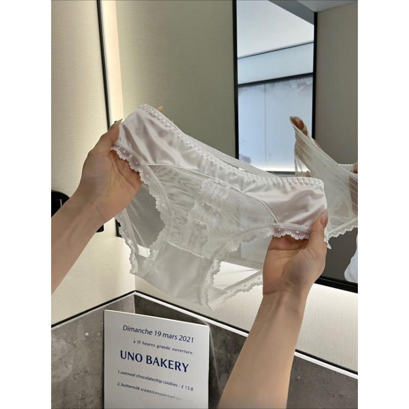 Women's Summer Thin New Chinese Lace Mesh Antibacterial Underwear