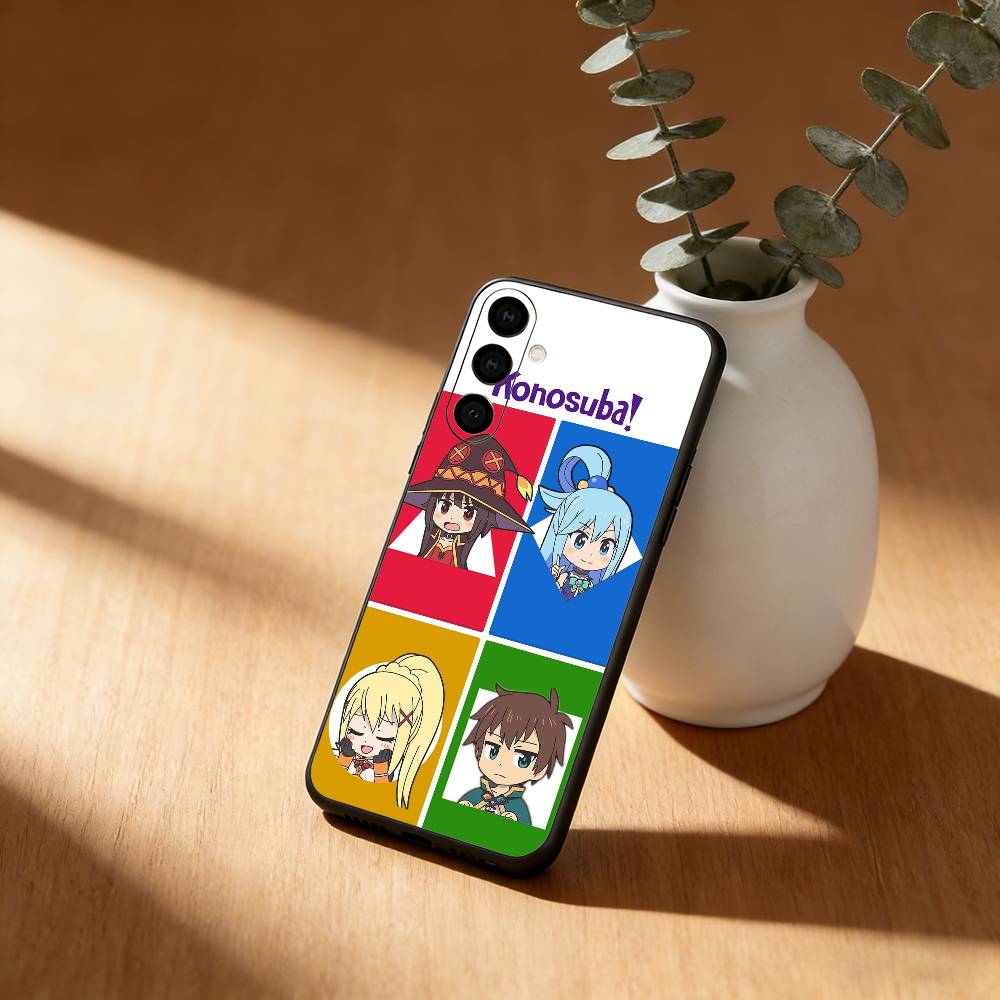 

K-Kono Subarashii Sekai ni Shukufuku wo Phone Case For Samsung Galaxy A20,21s,22,31,32,52,53,72,73,80,91 Soft Black Shell Samsung a21s