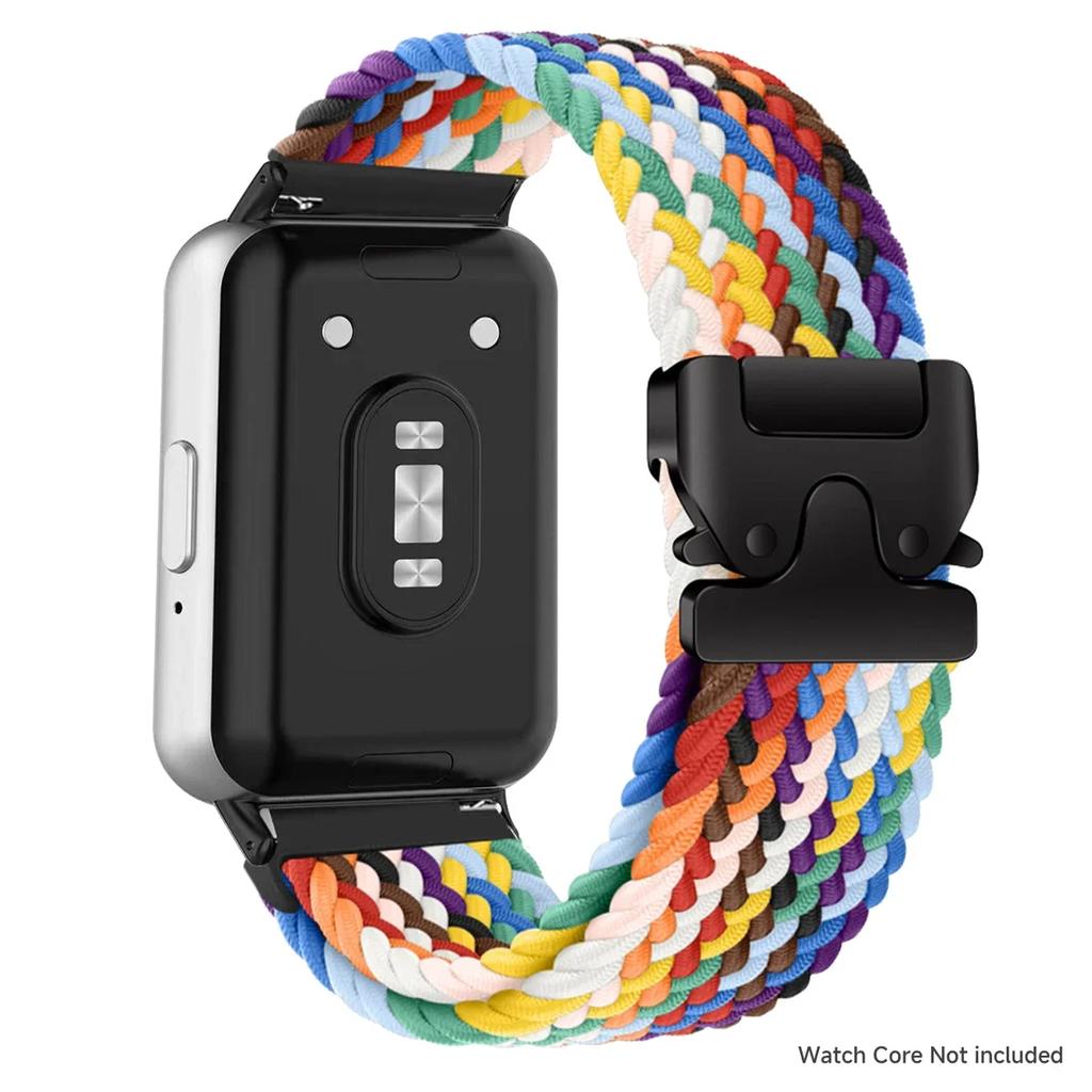 Nylonarmband für Samsung Galaxy Fit 3 Armband Verstellbares geflochtenes Solo-Loop Ersatzarmband für Samsung Fit 3 Uhrenarmband
