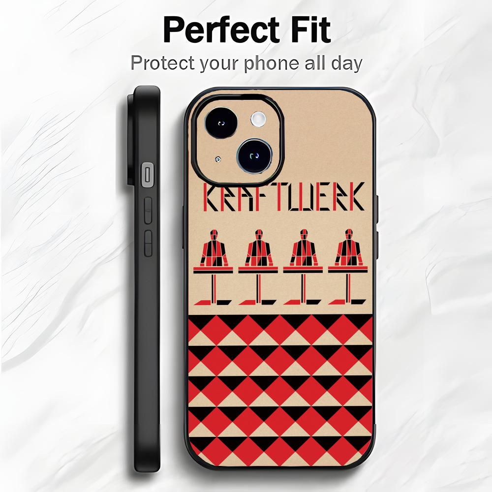 Electronic Music Pioneers K-Kraftwerk Phone Case Phone Case Soft Packaging Lightweight For iPhone17 16 15 14 13ProMax