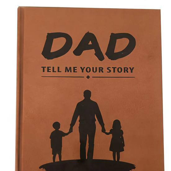 Guided Memory Journal for Fathers Dad I Want To Hear Your Story Journal with 250+ Thoughtful Questions White Elephant Gift for Father's Day Birthday