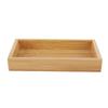 Rectangular Shape Japanese Style Tray Square Design Wooden Construction Fruit Tea Tray Bamboo Food Serving Tray Home Kitchen