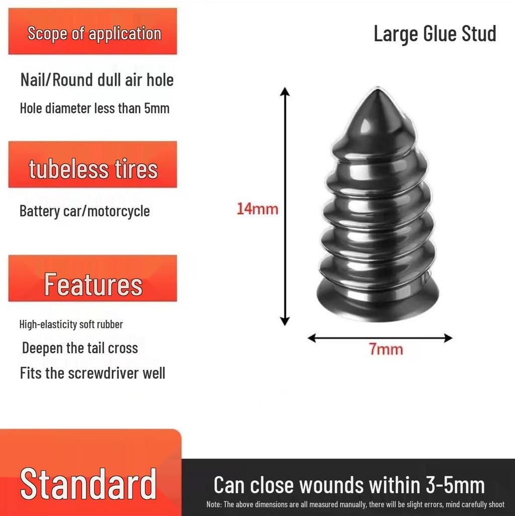 Quick Tire Repair Tool for Cars & Motorcycles: Vacuum Seal Glue Nail