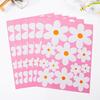 6 Blatt Blume Fenstersticker Niedliche Frühlings-Wildblumen PVC Aufkleber Statischer Floral Glassticker für Zuhause Büro Schulzimmer Dekoration