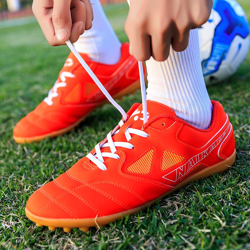 Fashion Men Women Soccer Shoes Suitable for Grass Sneakers Outdoor Training Shoes Anti Slip Wear-resisting Grip Football Shoes