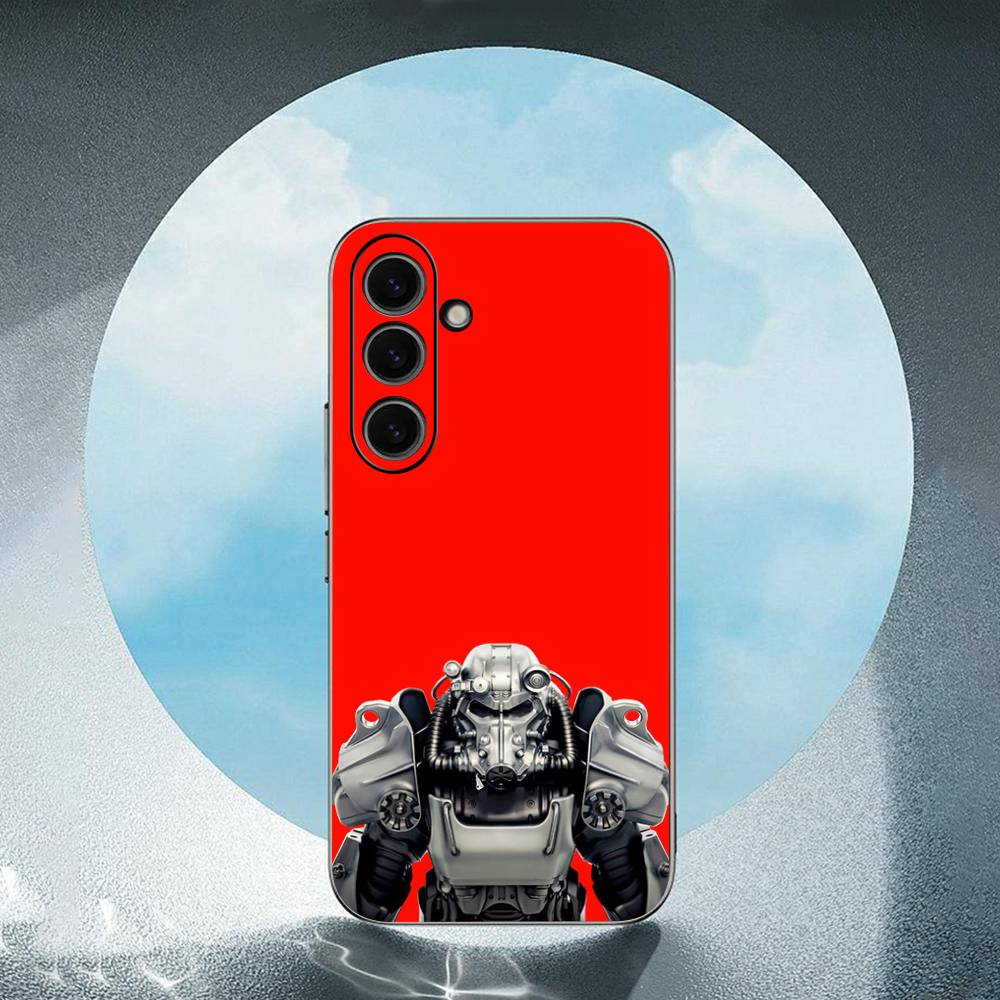 F-Fallout-T 76 For Samsung Galaxy S25 S24 S23 Ultra S22 S21 Plus S20 Black Soft Silicone Protective Case