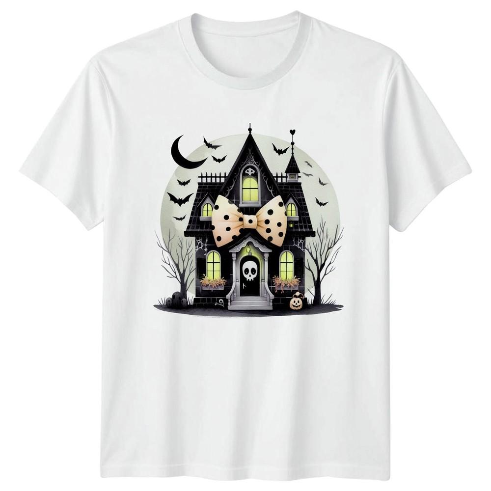 Coquette Haunted House Unisexs TShirt Coquette Halloween Halloween Gift For Her S