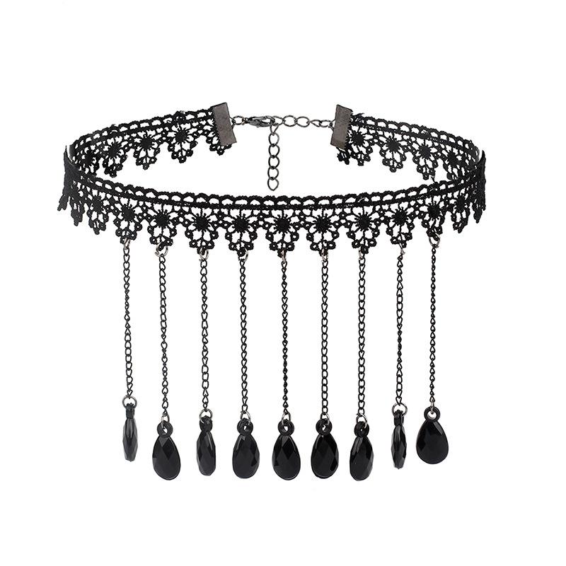 Dark Gothic Lolita Chocker Neckchain Collar with Gift Box