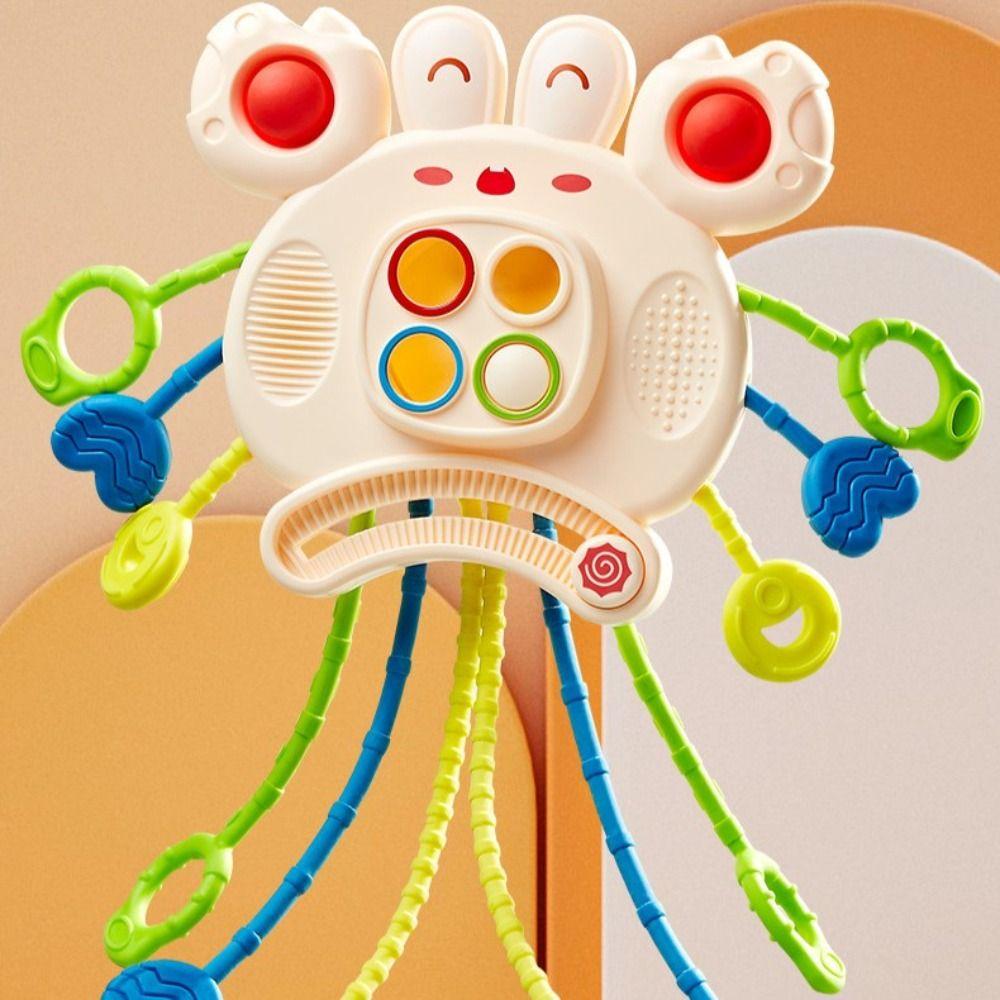 Carrot Baby Pull String Toy Develops Cognitive Crab Montessori Sensory Toys Interactive Toddlers