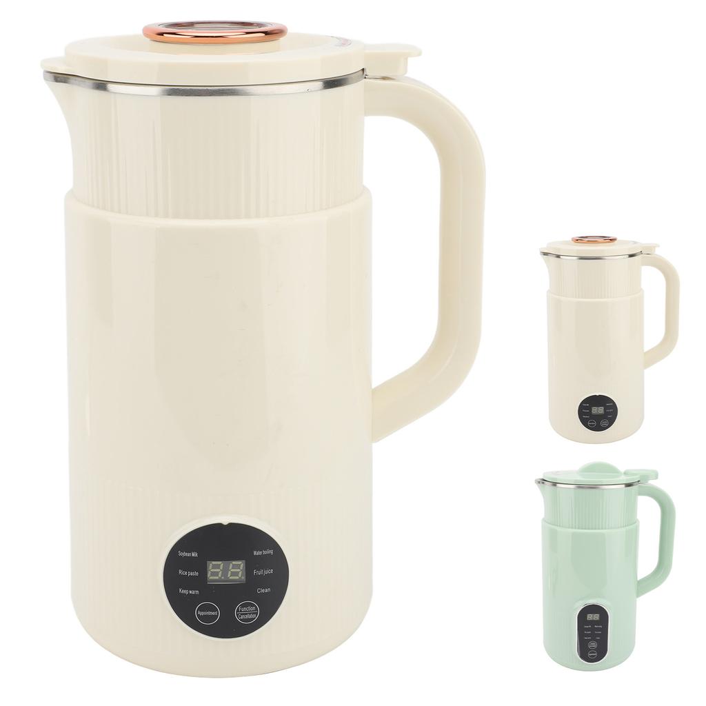 Electric Soy Milk Maker Stainless Steel X Shaped Blades Low Noise Intelligent Touch Panel Soybean Mi