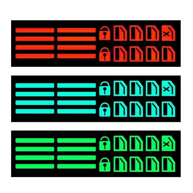 Car Door Window Luminous Button Sticker Car Accessories For Subaru Forester XV Mitsubishi Asx Outlander Honda Civic Mazda 2