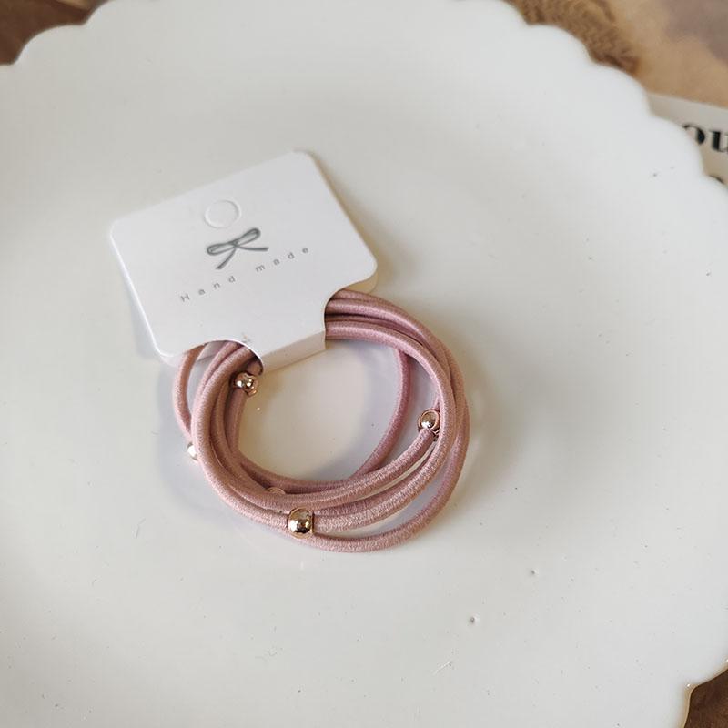 6pc Elegant Good Solid High Elastic Hairbands Hair Tie Rope for Women Girls Kids Ponytail Holder Cute Hair Accessories