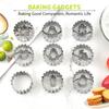 Metal Pastry Cookie Cutter Set Mini Christmas Sandwich Biscuit Baking Molds Xmas Tree Snowflake Gingerbread Shape Cakes Decor