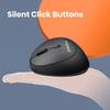 Perix Ergonomic Mouse Wireless Small Quiet Design Rubber Processed Ergonomics for Users Guaranteed PERIMICE-719L Left-handed [Genuine Product]