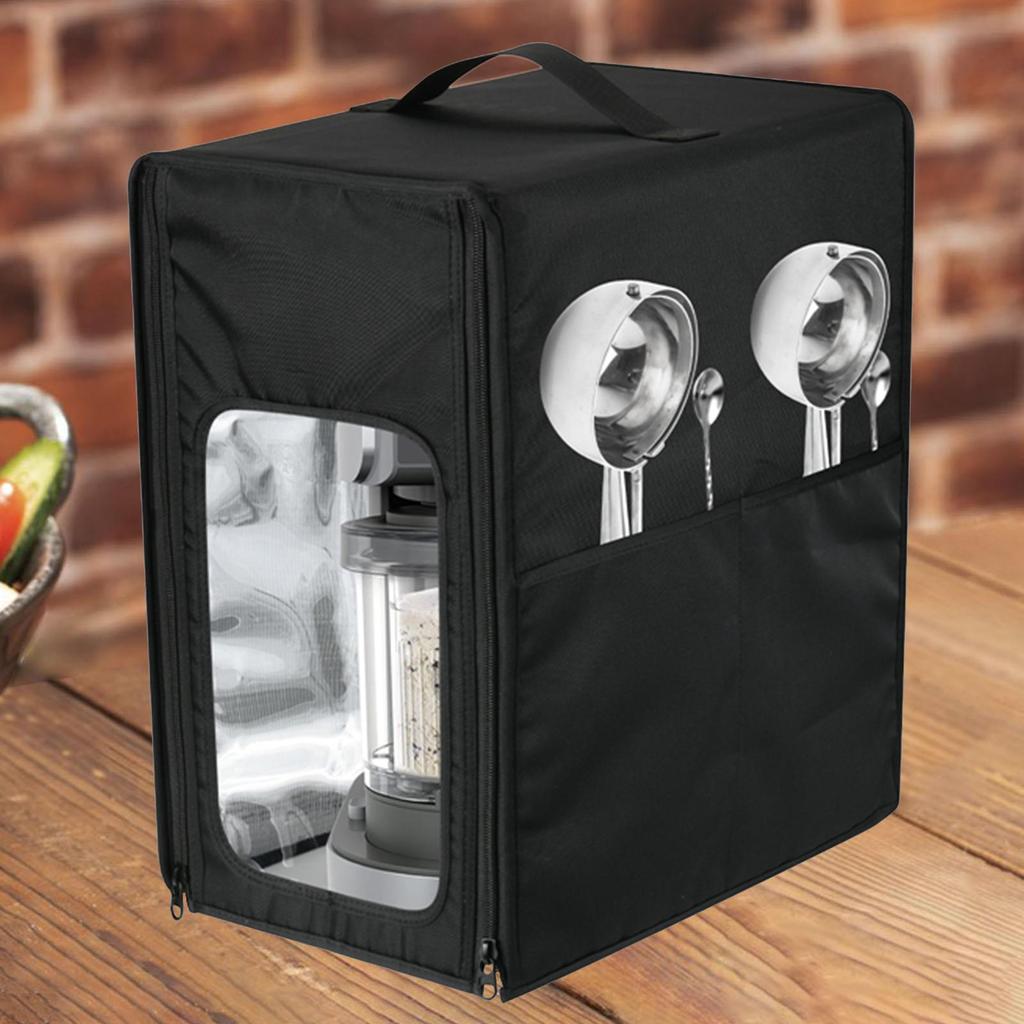 Ice Cover Cream Maker Dust Black Nylon Storage Accessory