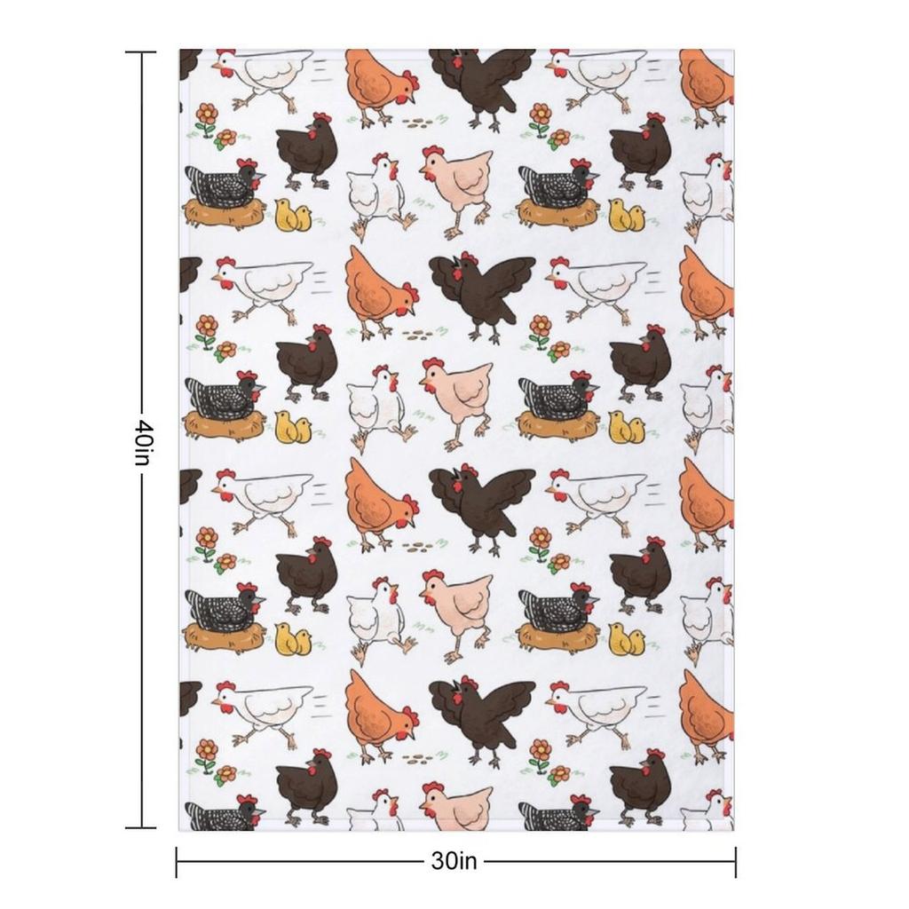 chickens Throw Blanket Blankets For Baby anime Luxury Designers Blankets