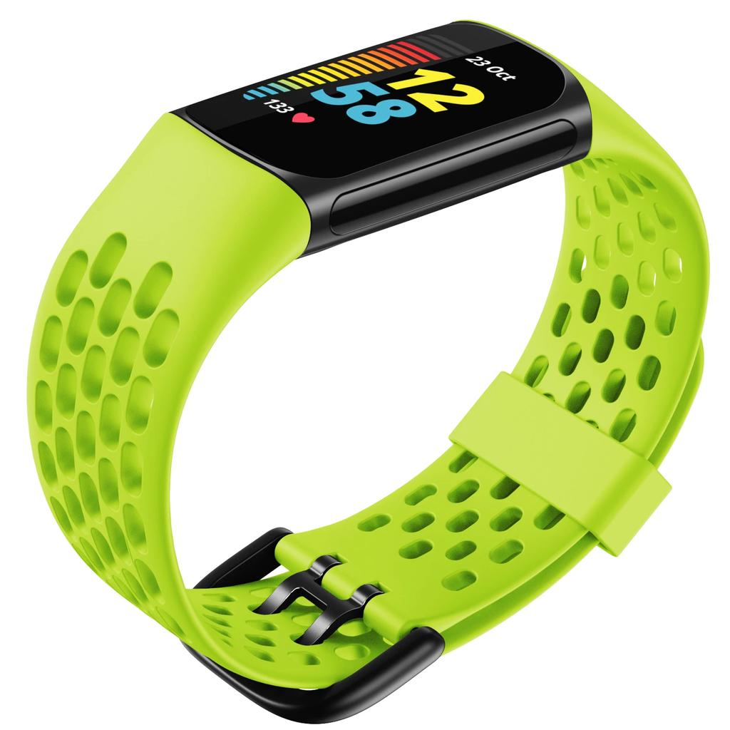 Strap For Fitbit Charge 5/6 Smart Watch Band Sports Breathable Strap Silicone Wristband For Fit Bit Charge5 Bracelet Accessories