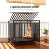 Extra Thick Dog Cage with Toilet for Large Breeds: Golden Retriever, Samoyed, Border Collie, Labrador