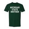 Michigan State Spartans Brother Basic Block Premium NLA T Shirt - Forest