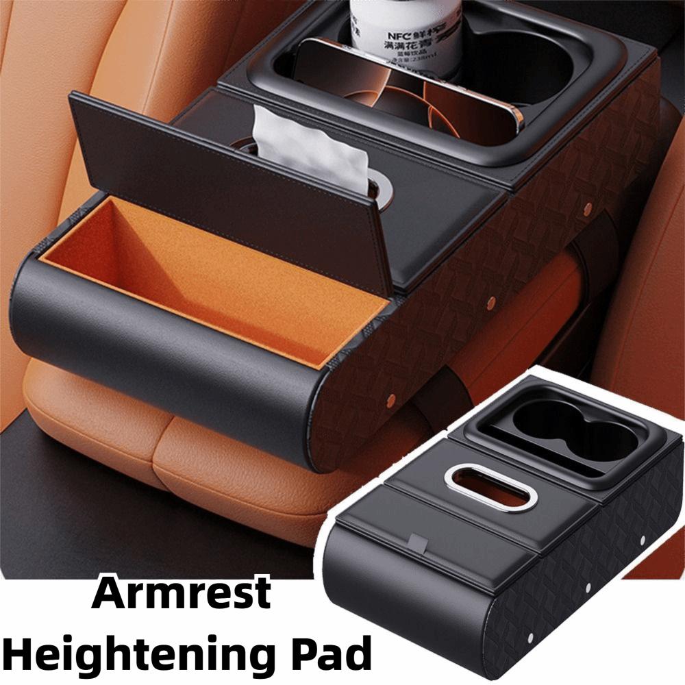 PU Leather Armrest Heightening Pad Multifunctional Car Armrest Cushion Car Accessories