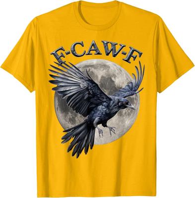 Funny F Caw F Black Crow Graphic Gothic Humor Unisex T-Shirt
