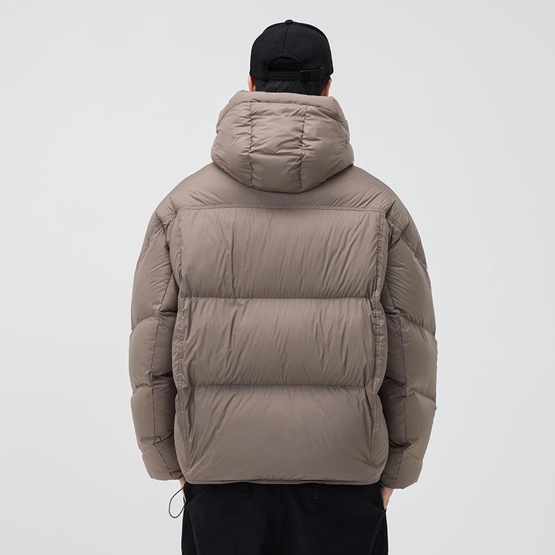 Men's 2025 Winter Hooded Down Jacket: Thick, Warm, Plus Size Casual Outerwear.