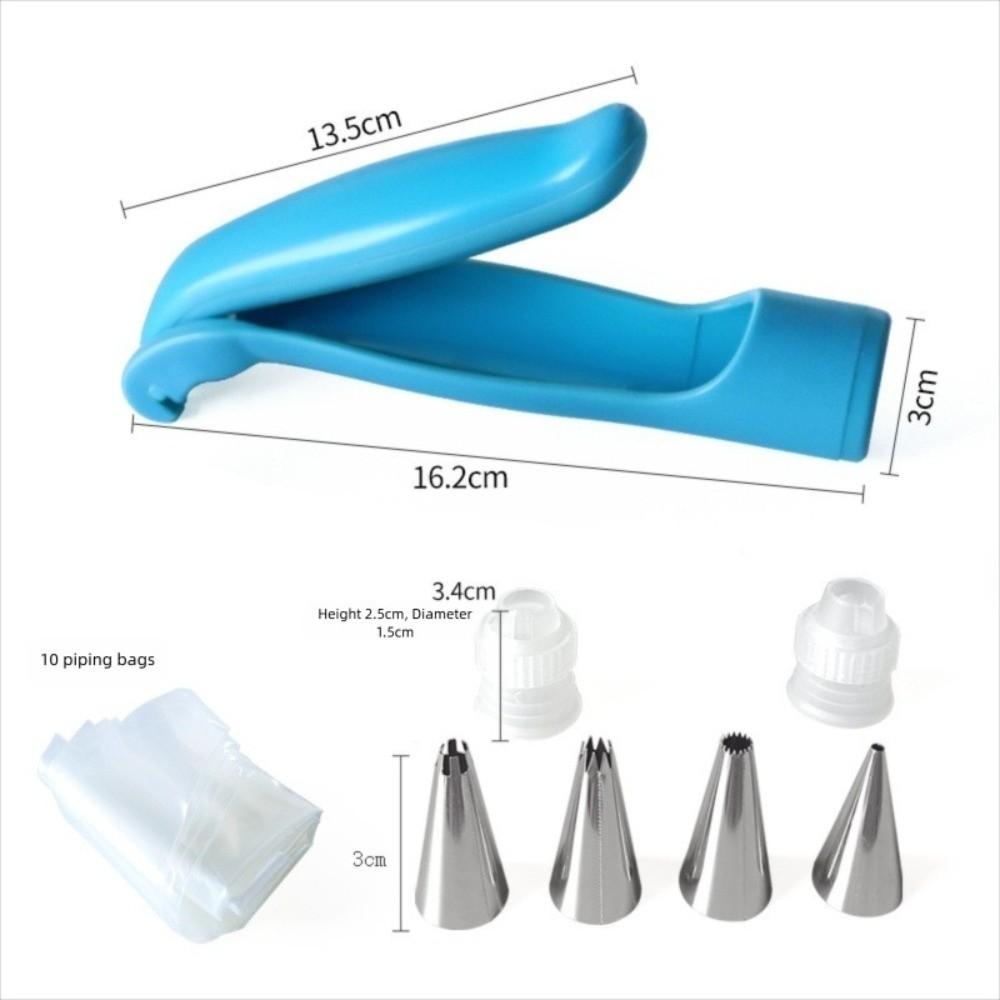17 pcs/Set Reusable Baking Tool Kit with Nozzle Tips Pastry Icing Pen Piping Bag  Piping Aid
