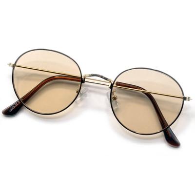 [MERRY PLEASURE] Sunglasses for Men and Women, UV Protection, Fashion Glasses, Round, Boston Style, Ultra-Lightweight (Weight 16g), Thin Frame,