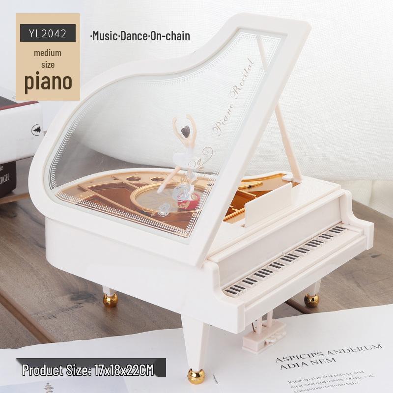 Mini tanzender Mann rotierende Spieluhr: Nähmaschine, Grammophon, Schreibmaschine Design