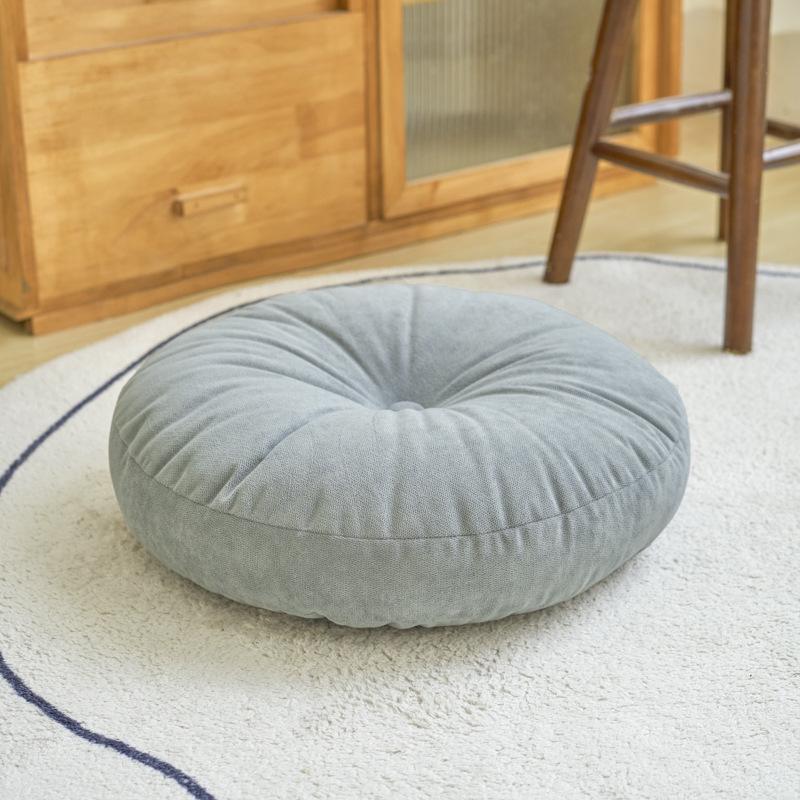 Thickened Chenille Round Tatami Seat Cushion for Living Room & Balcony
