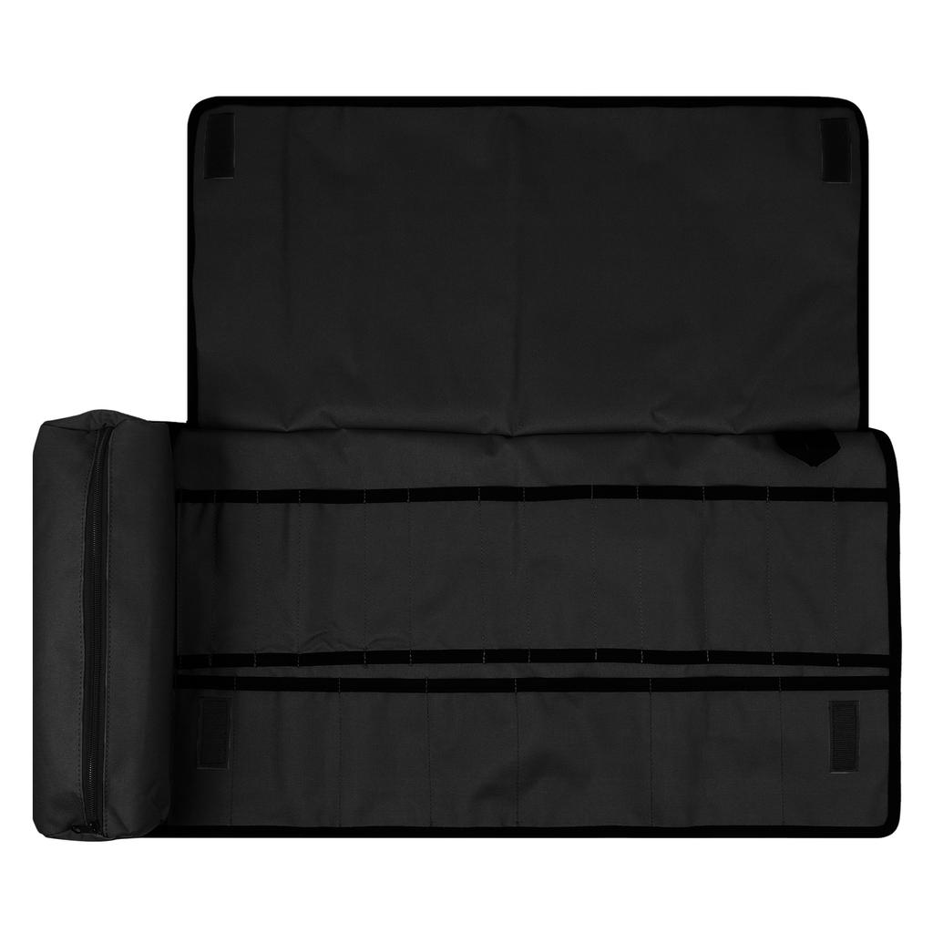 Tool Roll Bag 20 Slots Professional Wrench Organizer Case  Large Capacity with Zipper Pocket Abrasion Resistant Tool Storage Bag