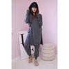 New Women's Hooded Sporty Fashionable Casual Zipper Large-sized Asymmetrical Long-sleeved Set