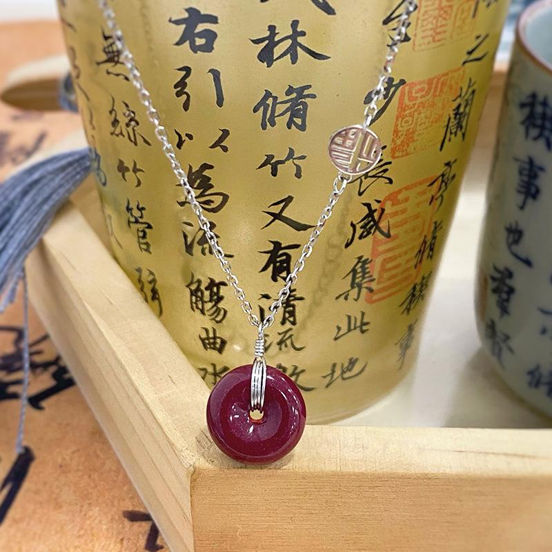 China Fengfu Brand Safety Buckle, Safe and Smooth Prayer, Clavicle Chain Gift