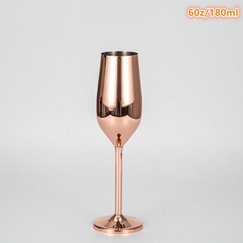 Elegant Gold Silver Stainless Steel Champagne Glasses Cocktail Glass Goblet Best Gift For Wedding Party Birthday Party Christmas