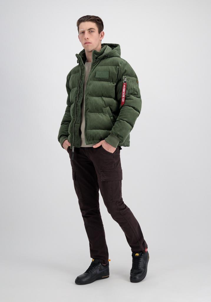 Winter Jacket Alpha Industries Puffer Cord (138118) Sage-green