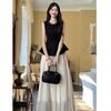 Elegant Women's Summer 2026 Slimming Suit Set - Stylish Two-Piece with Age-Reducing Top and Skirt