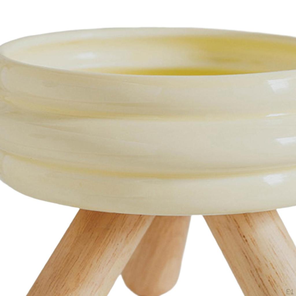 Ceramic Cat Bowl Elevated Food Protect Pet Spines Anti Slip Lightweight