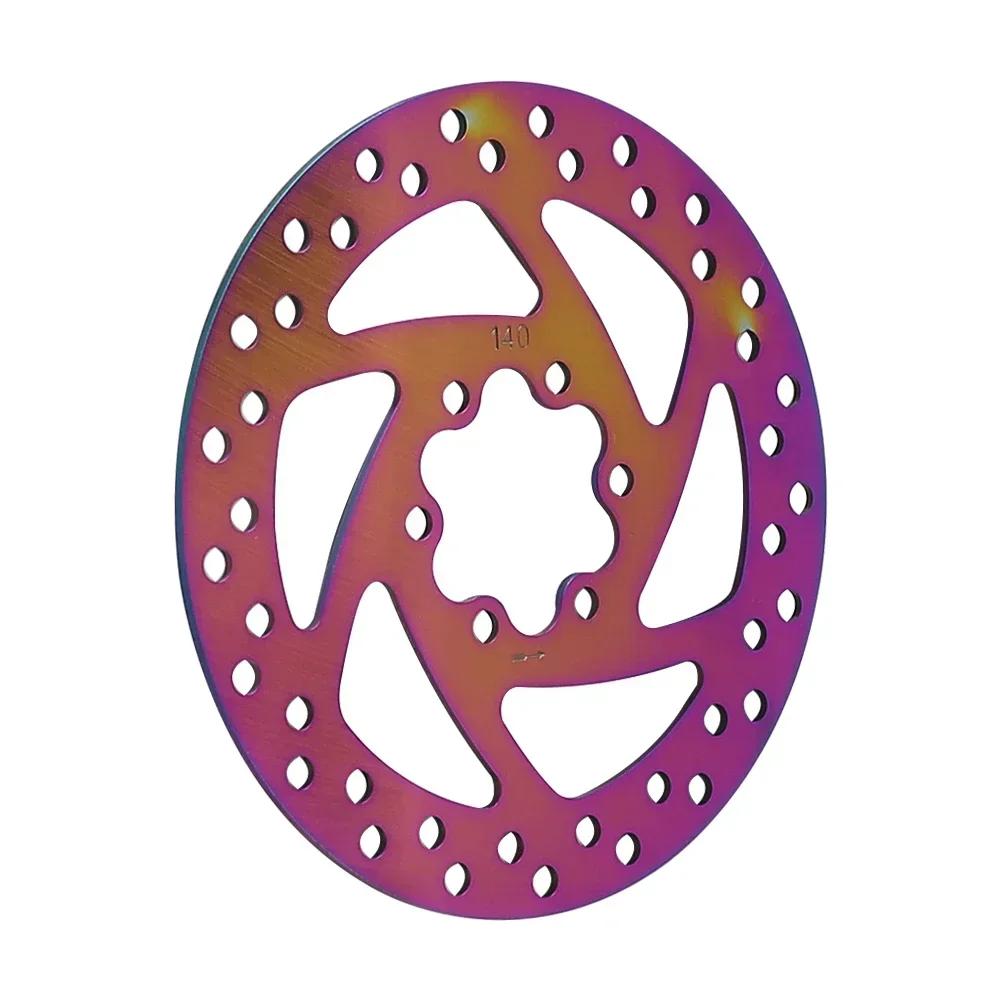 140MM Brake Disc for Kukirin G2 Pro G2 MAX Electric Scooter Colorful Disc Brakes Part Stainless Steel Disc With 6 Screws
