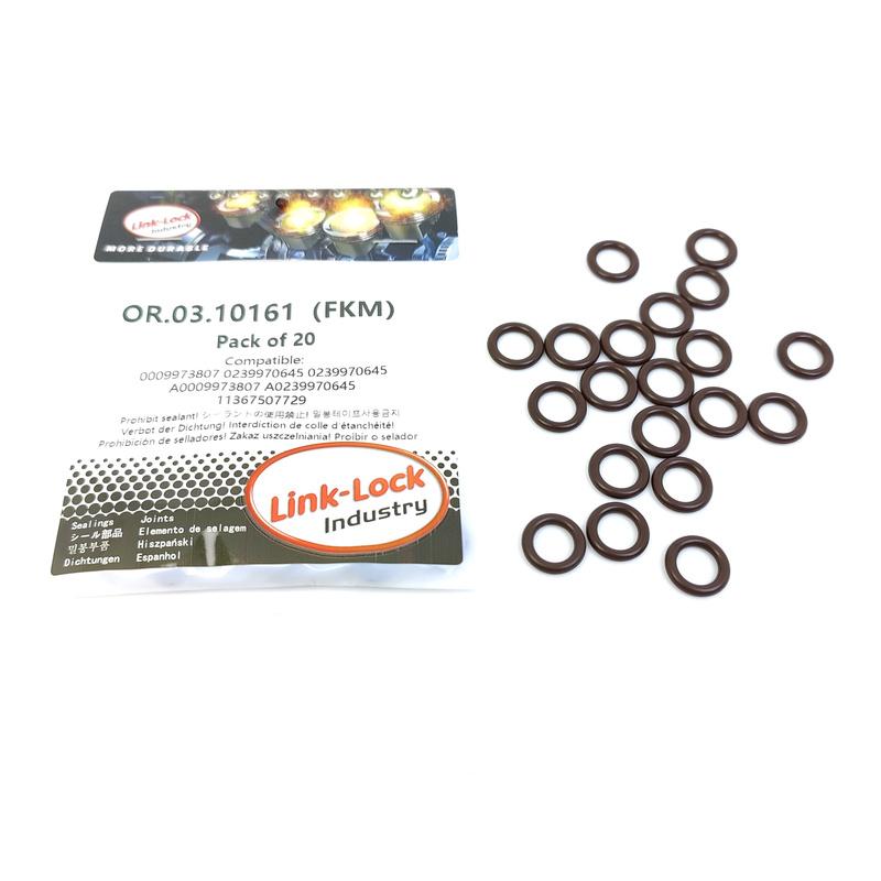 LINK-LOCK 20PCS OR.03.10161 FKM Viton Sealing O-Ring Kit of Coolant Pipeline A0009973807 A0239970645 11367507729 7507729