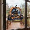 Outdoor Balcony Window Stickers Halloween Pumpkin Haunted House Static Stickers Waterproof PVC Castle Easy Application Decals Decals Removable
