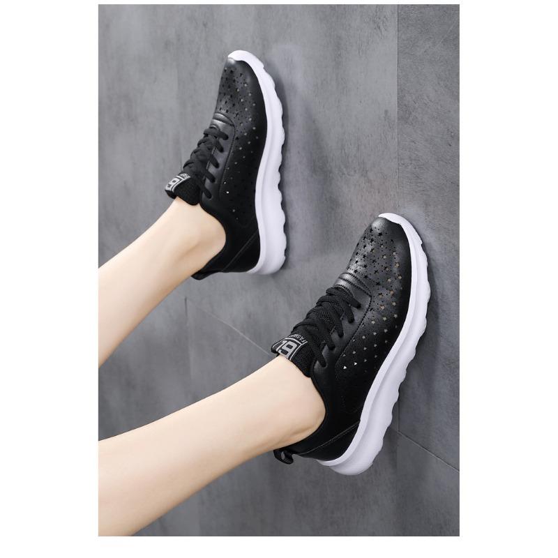 Женская обувь больших размеров. Дышащая и прочная спортивная обувь для отдыха. 42 чёрный — фото 9