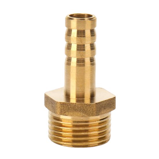 Brass Hose Barb Fittings Adapter Connector High Strength Rustproof Corrosion Resistant Hose Barb Male Fittings Accessories