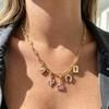 Customized photo flag picture square pendant stainless steel fashion DIY necklace bracelet bag chain records travel memories